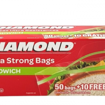 Diamond Sandwich Bags 60pc