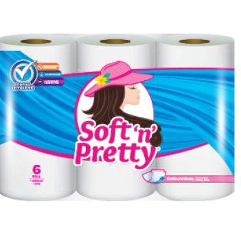 Soft n Pretty Bathroom Tissue 6 roll