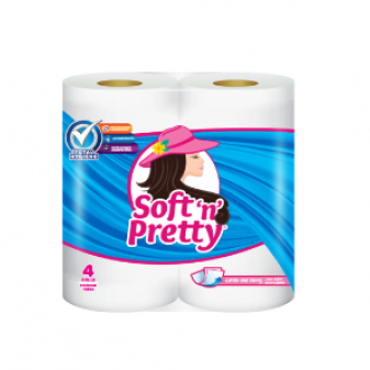 Soft n Pretty Bathroom Tissue 4 roll